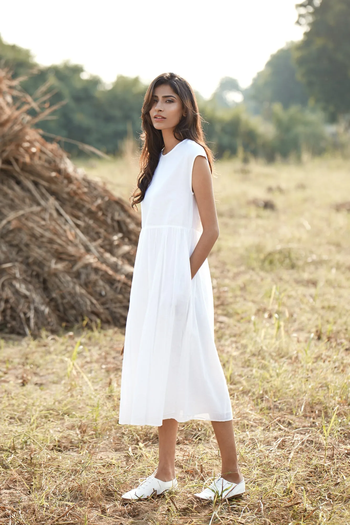 Lehar Dress - White