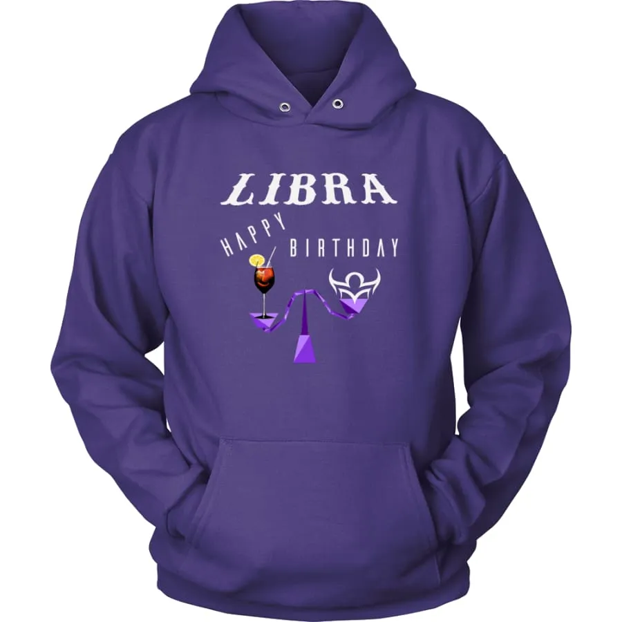 Libra Hoodie Mens Womens| Horoscope| Zodiac Libra Birthday Hoodie Pullover (11 Colors)