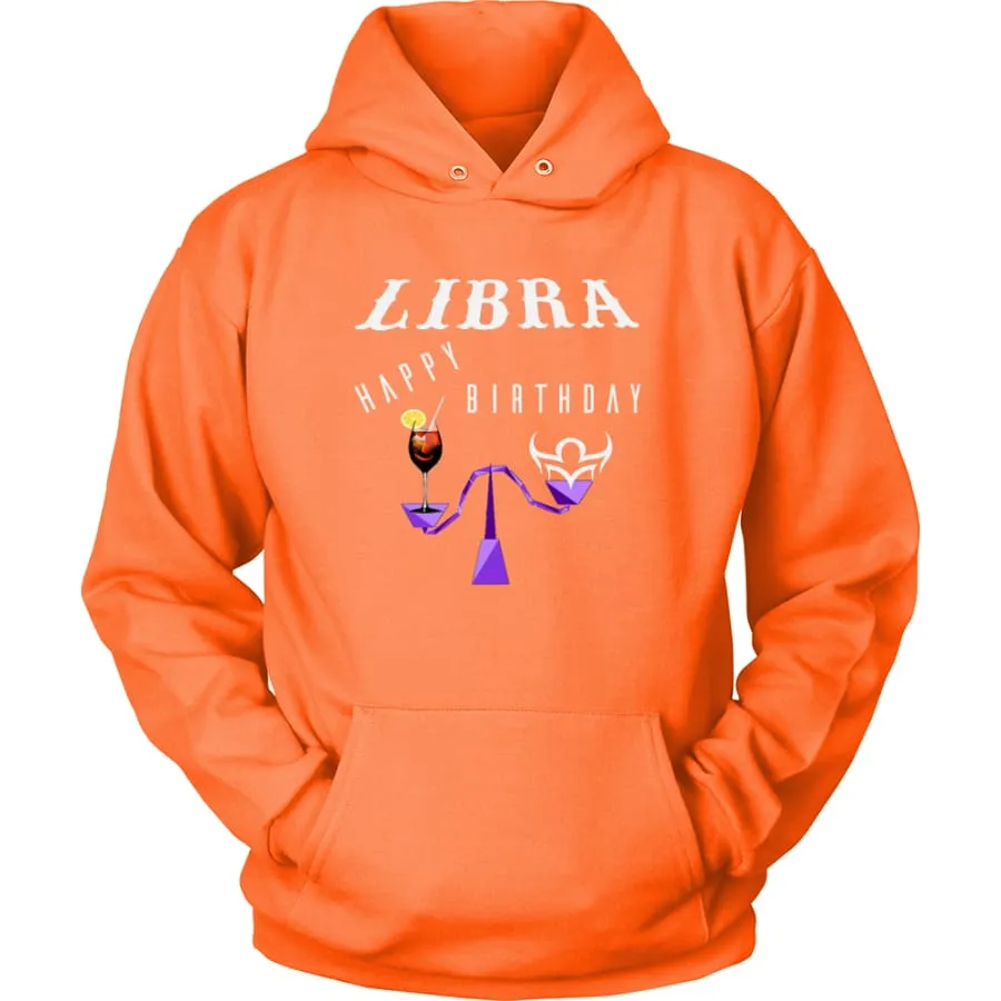 Libra Hoodie Mens Womens| Horoscope| Zodiac Libra Birthday Hoodie Pullover (11 Colors)