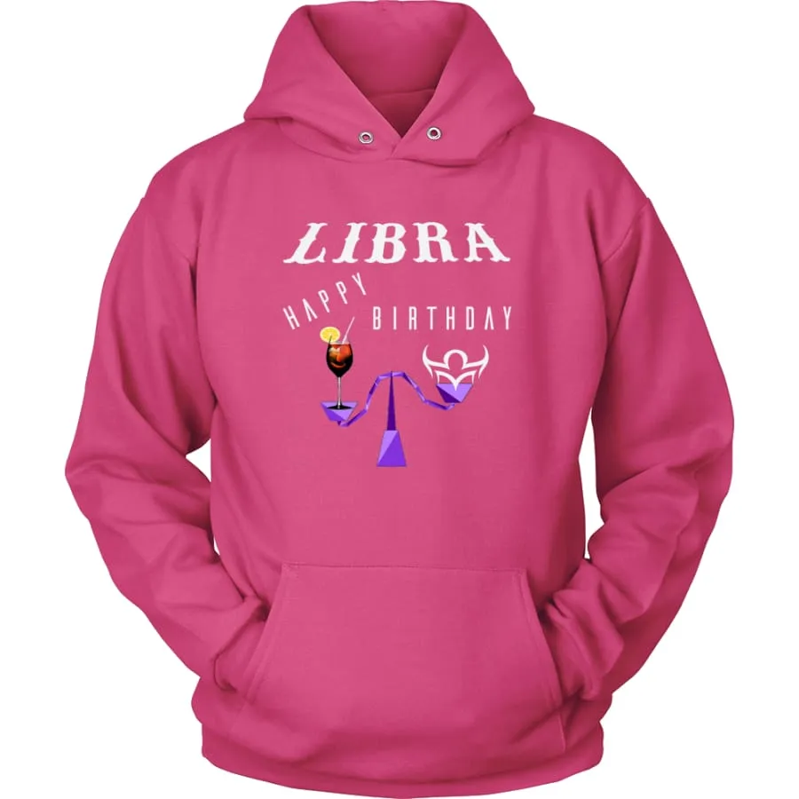 Libra Hoodie Mens Womens| Horoscope| Zodiac Libra Birthday Hoodie Pullover (11 Colors)