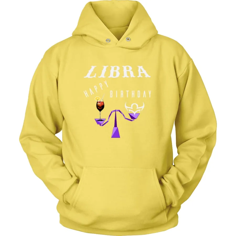 Libra Hoodie Mens Womens| Horoscope| Zodiac Libra Birthday Hoodie Pullover (11 Colors)