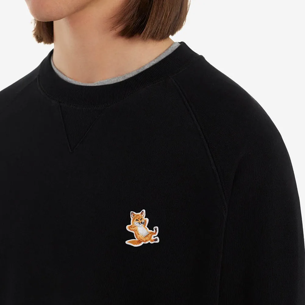 Maison Kitsune Chillax Fox Patch Classic Sweatshirt Black GU00342KM0002 P199