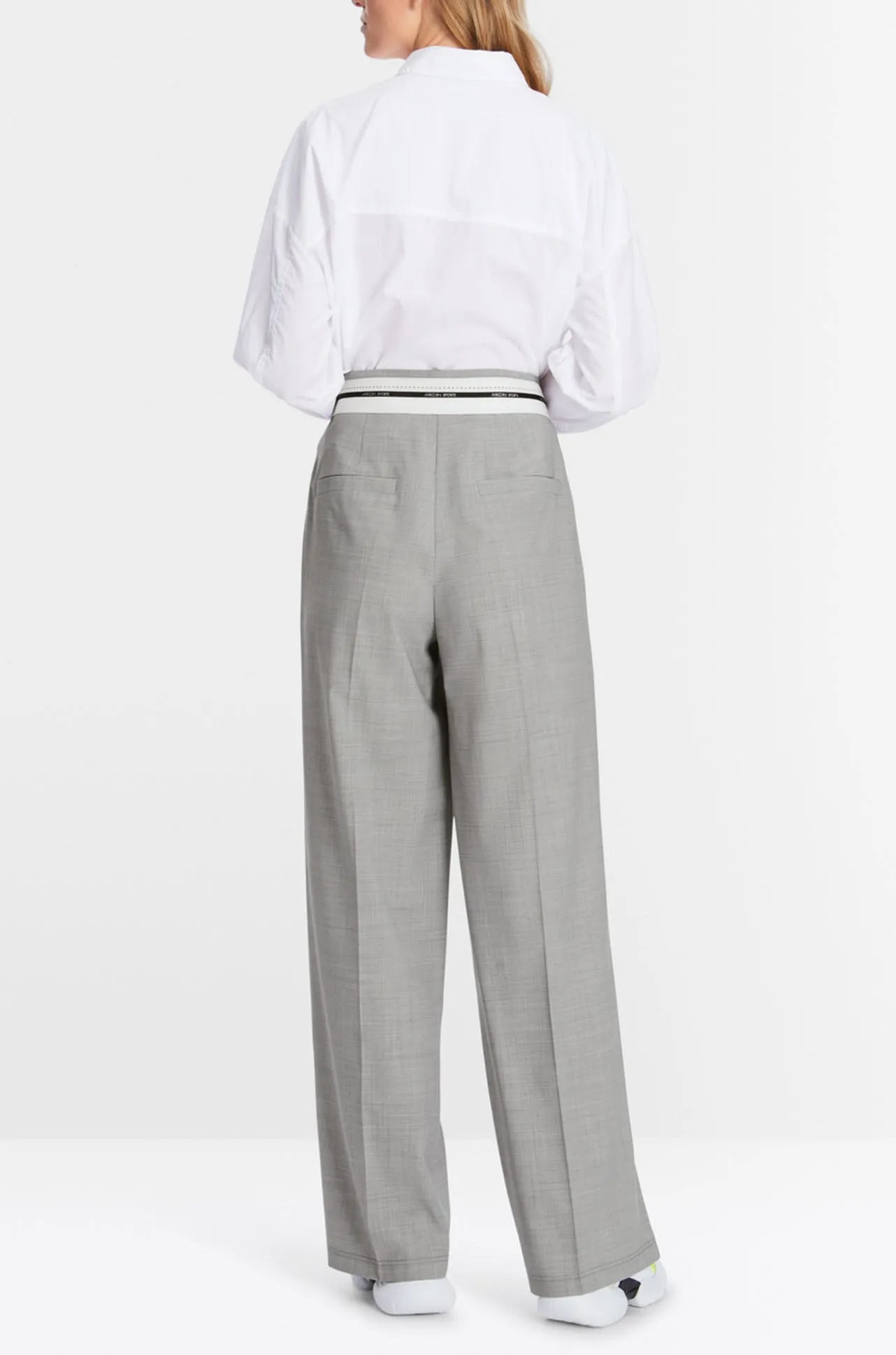 Marc Cain - Wichita High Waist Pants in Silver Grey