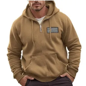 Men's Casual Hooded Loose Long Sleeve Sweatshirt 11486603L