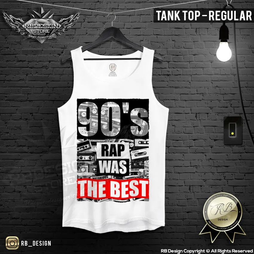 Mens T-shirt 90's Rap Was THE BEST Tapes Summer Festival Tank Top MD288