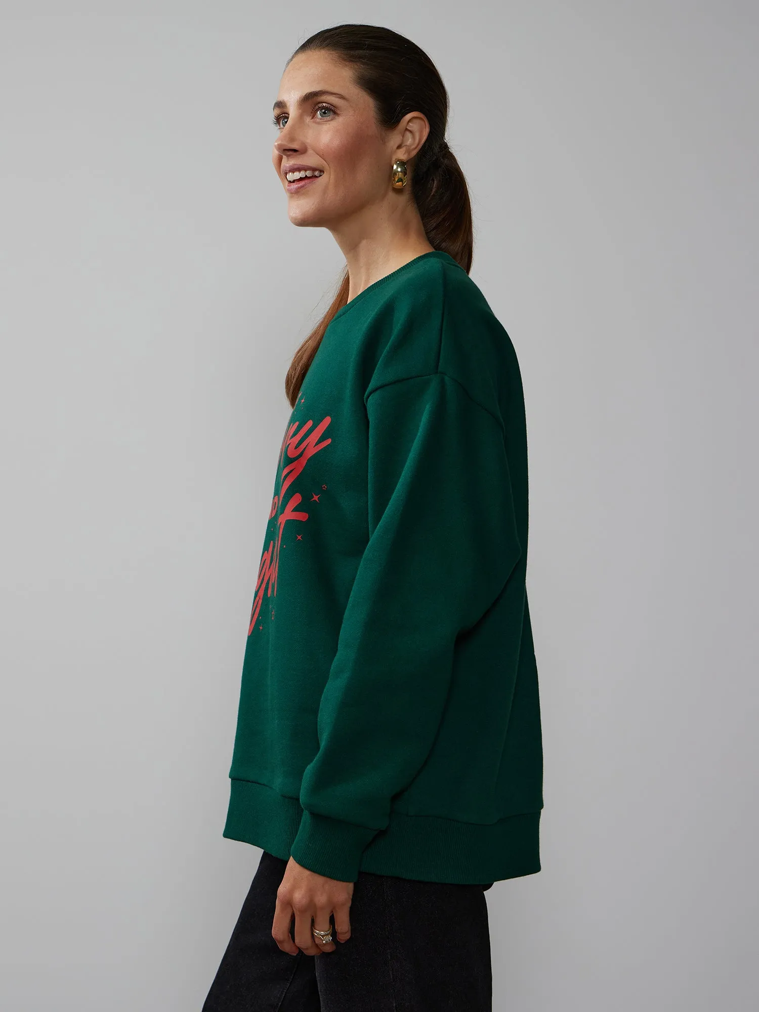 Merry & Bright Fleece Sweatshirt