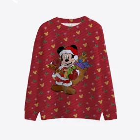 Mickey Minnie Round Collar Christmas Sweatshirt