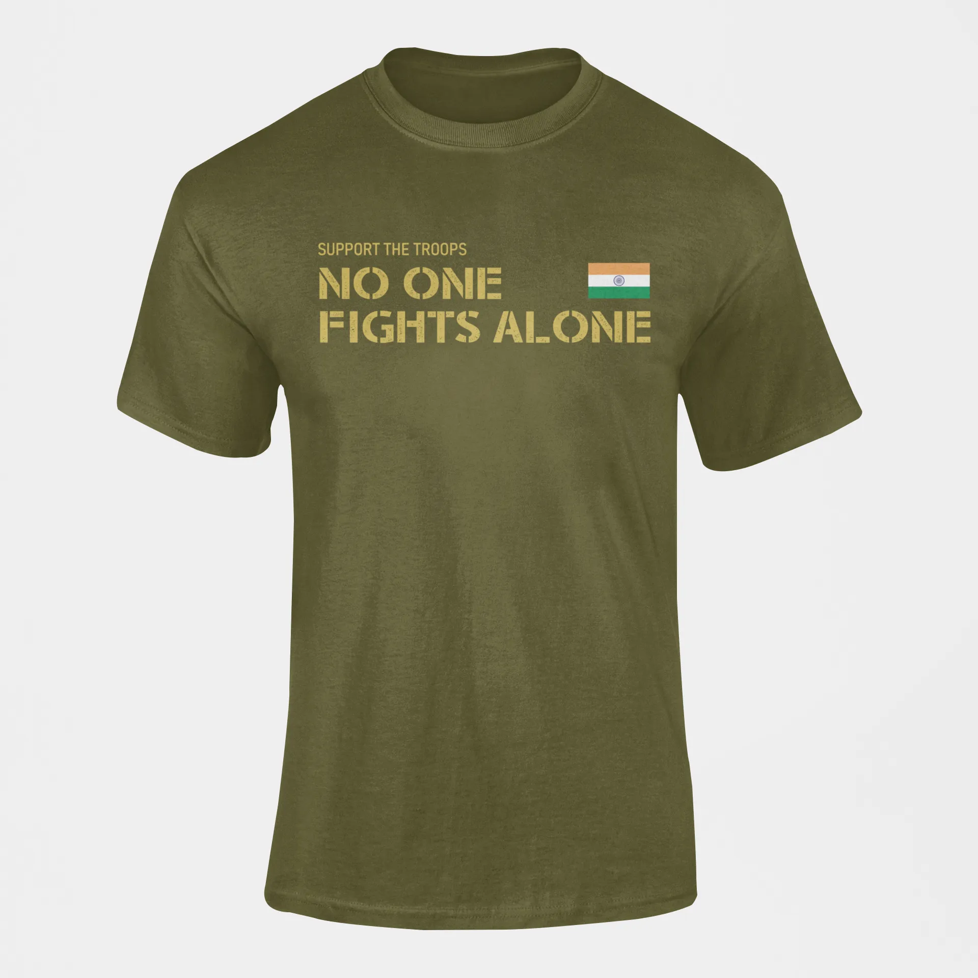 Military T-shirt - No One Fights Alone (Men)