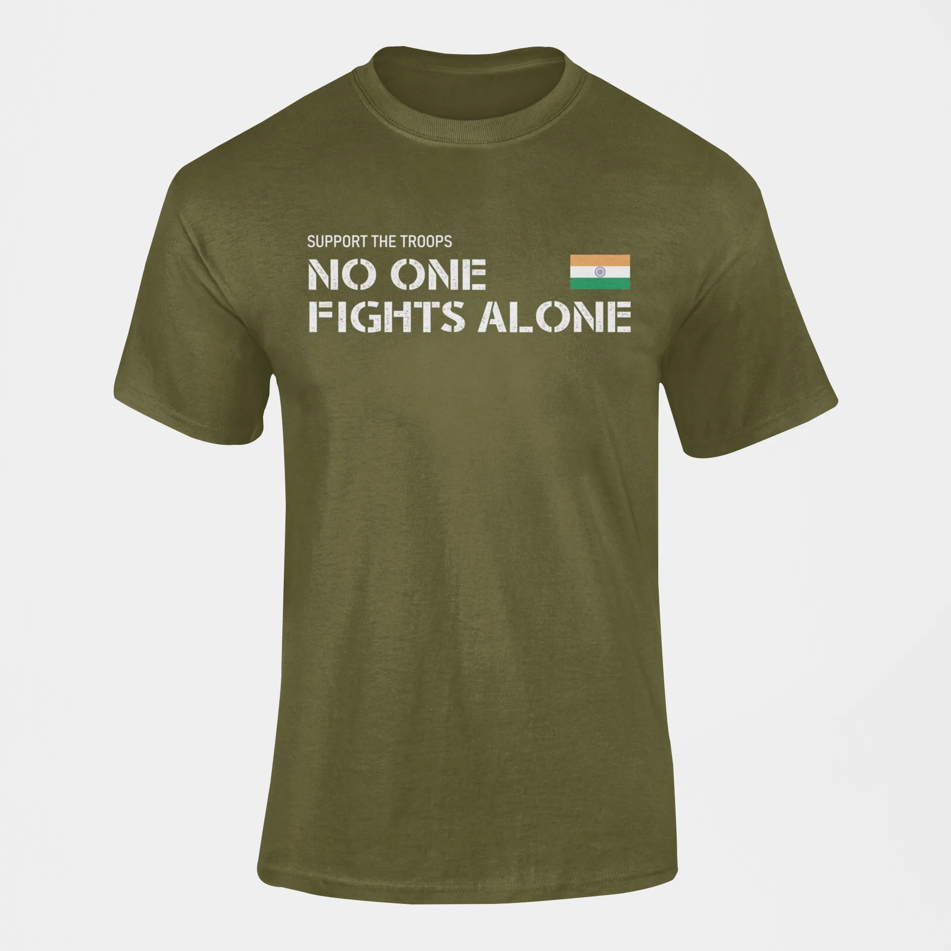 Military T-shirt - No One Fights Alone (Men)