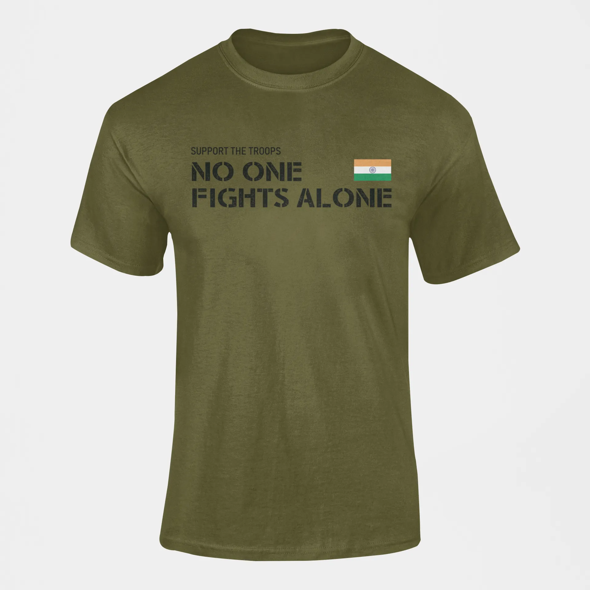 Military T-shirt - No One Fights Alone (Men)