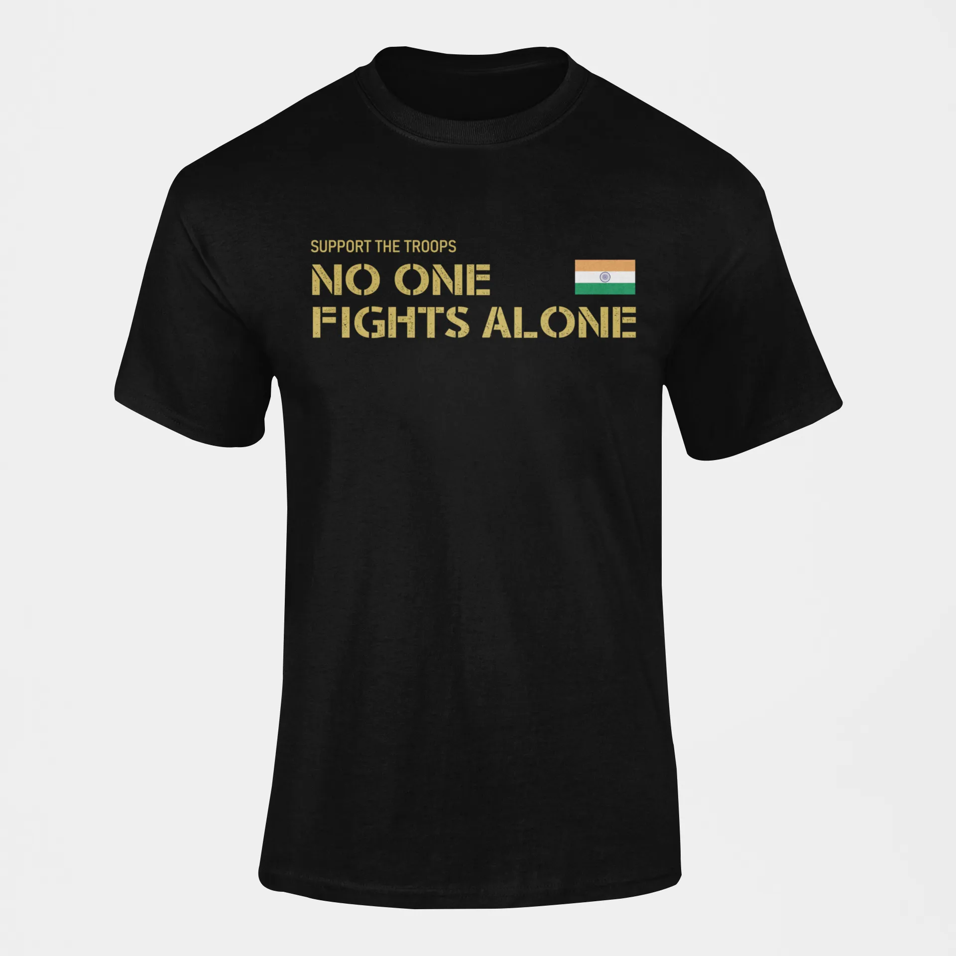 Military T-shirt - No One Fights Alone (Men)