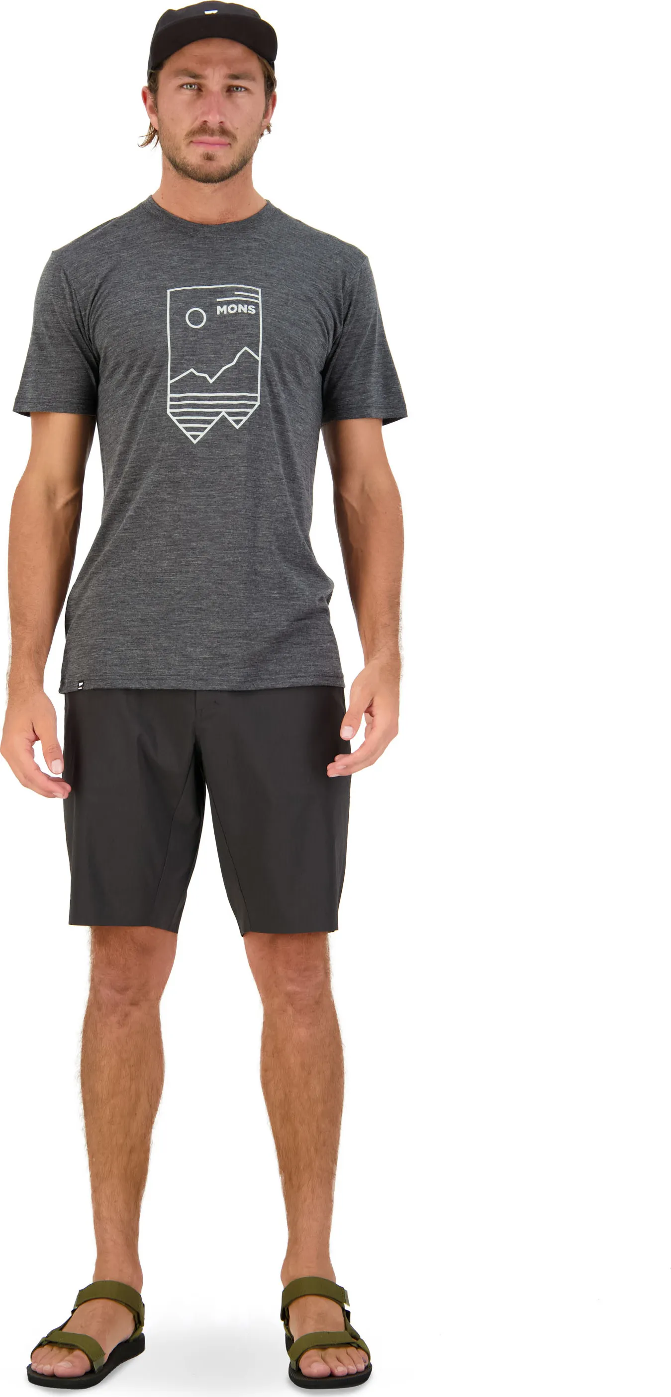 Mons Royale Men&#x27;s Zephyr Merino Cool T-Shirt Smoke | Buy Mons Royale Men&#x27;s Zephyr Merino Cool T-Shirt Smoke here | Outnorth