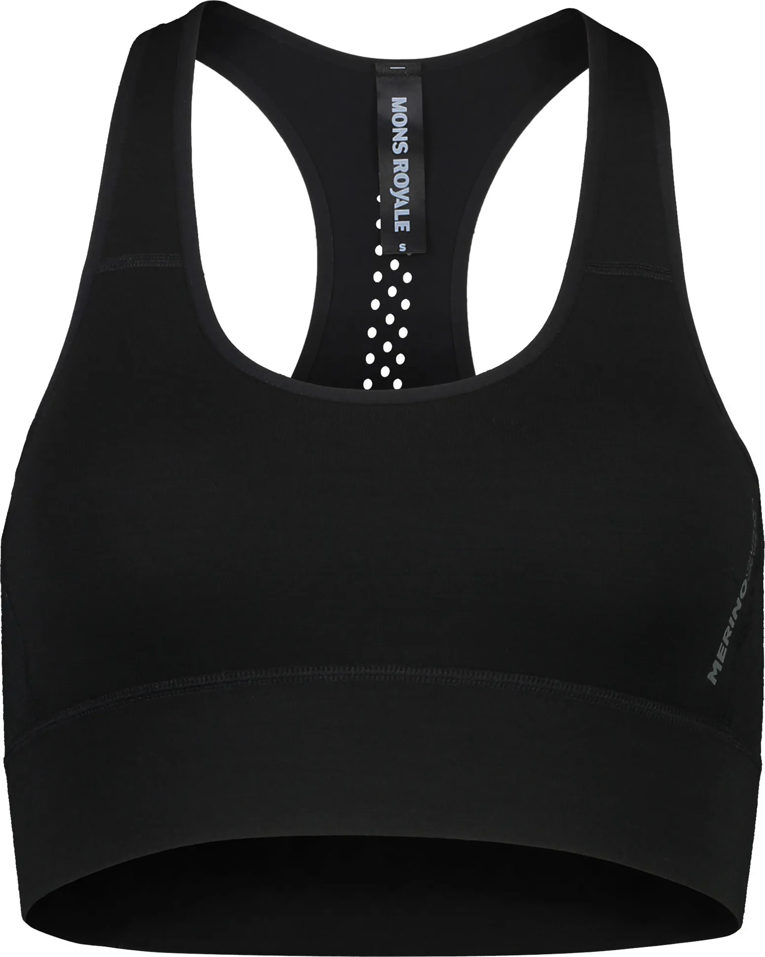 Mons Royale Women&#x27;s Stratos Merino Shirt Sports Bra Black | Buy Mons Royale Women&#x27;s Stratos Merino Shirt Sports Bra Black here | Outnorth