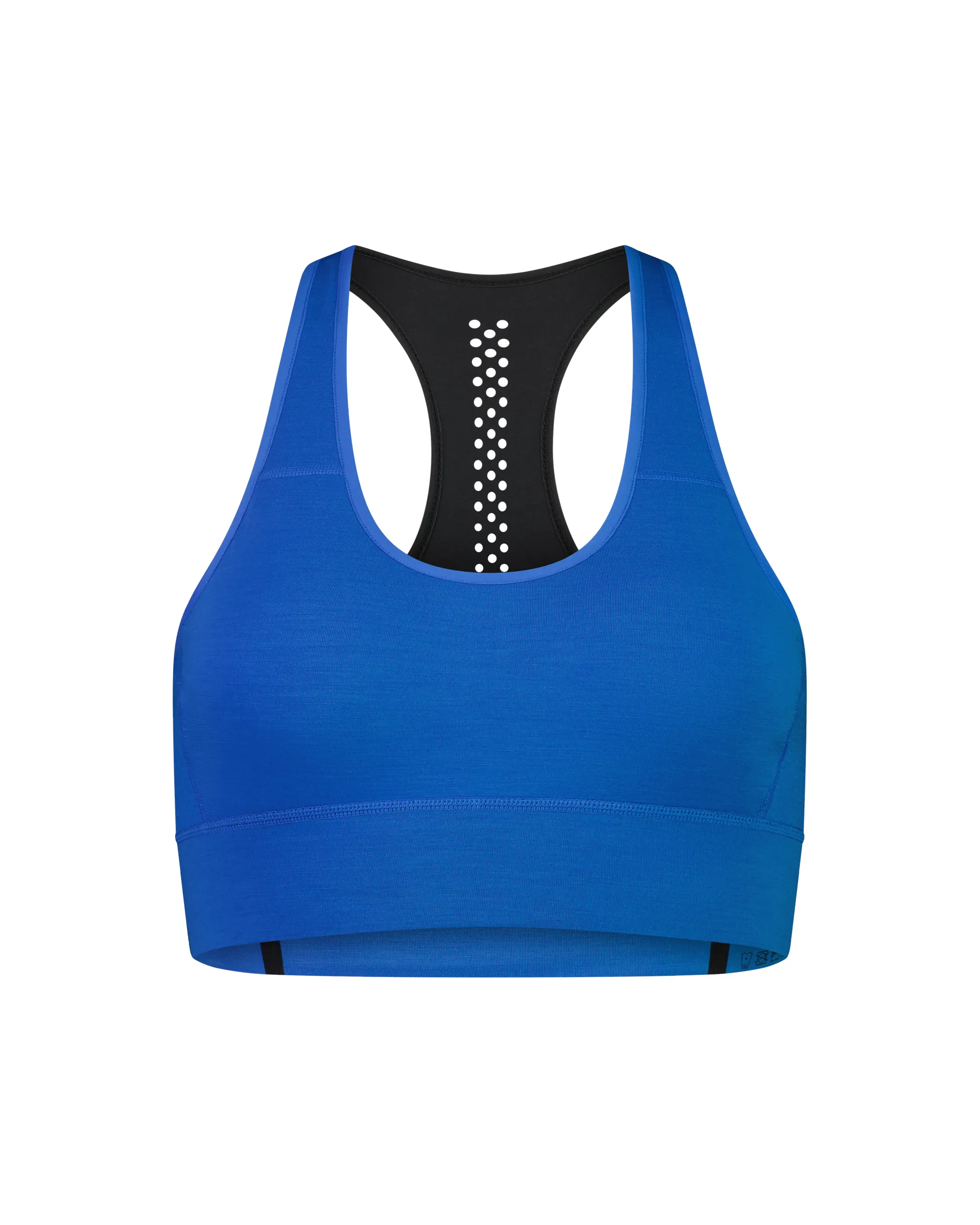 Mons Royale Women&#x27;s Stratos Merino Shirt Sports Bra Pop Blue | Buy Mons Royale Women&#x27;s Stratos Merino Shirt Sports Bra Pop Blue here | Outnorth