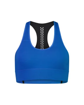 Mons Royale Women&#x27;s Stratos Merino Shirt Sports Bra Pop Blue | Buy Mons Royale Women&#x27;s Stratos Merino Shirt Sports Bra Pop Blue here | Outnorth