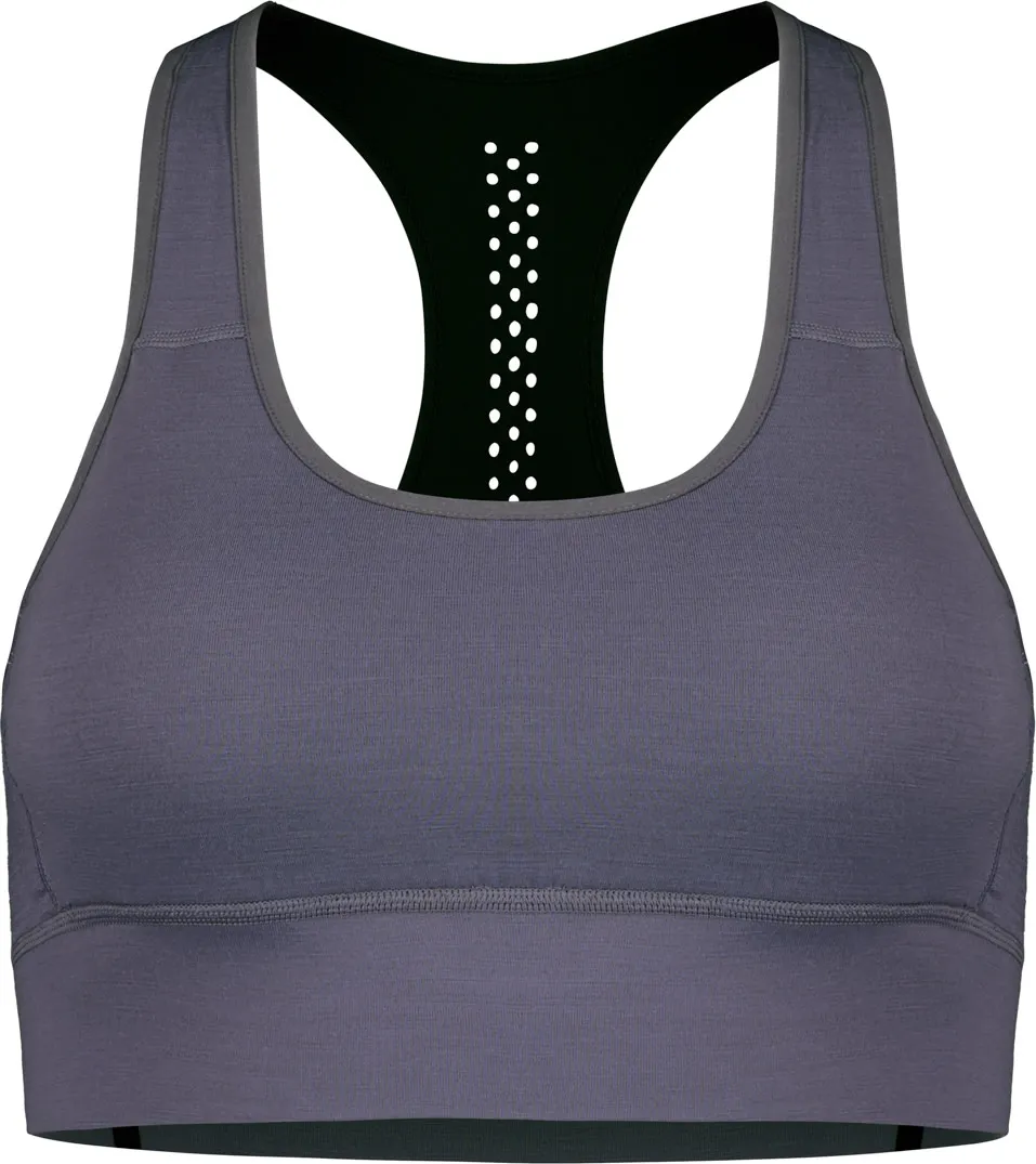 Mons Royale Women&#x27;s Stratos Merino Shirt Sports Bra Shark | Buy Mons Royale Women&#x27;s Stratos Merino Shirt Sports Bra Shark here | Outnorth