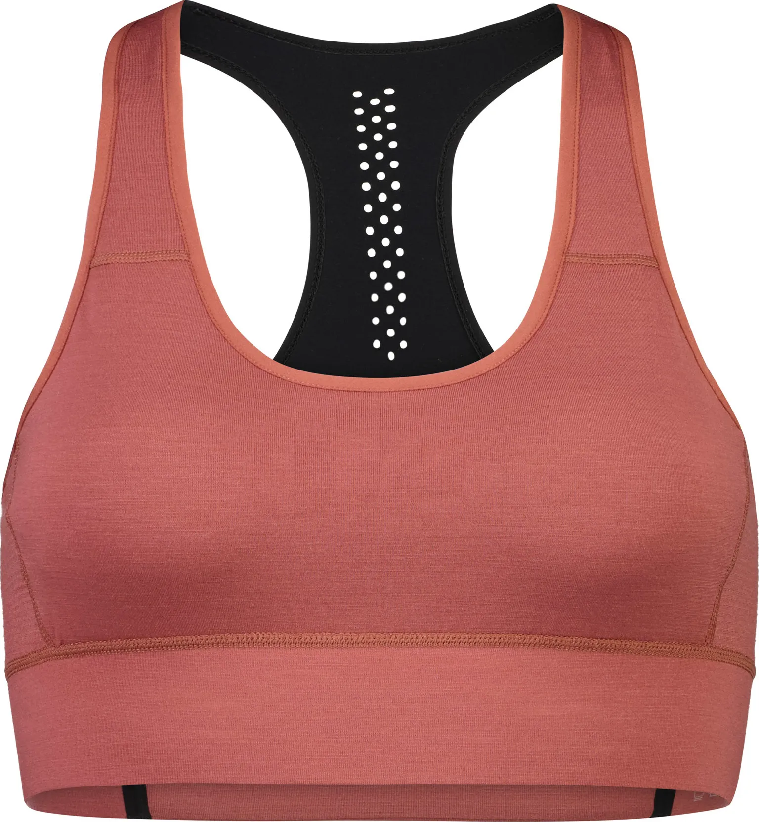 Mons Royale Women&#x27;s Stratos Merino Shirt Sports Bra Terracotta | Buy Mons Royale Women&#x27;s Stratos Merino Shirt Sports Bra Terracotta here | Outnorth