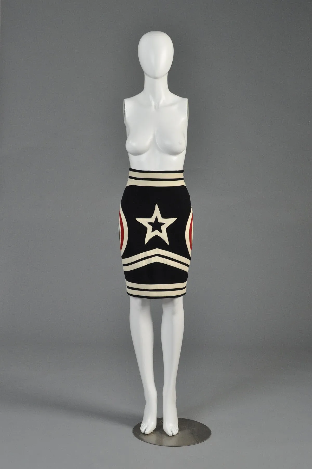 Moschino Couture Graphic Target   Stars Skirt