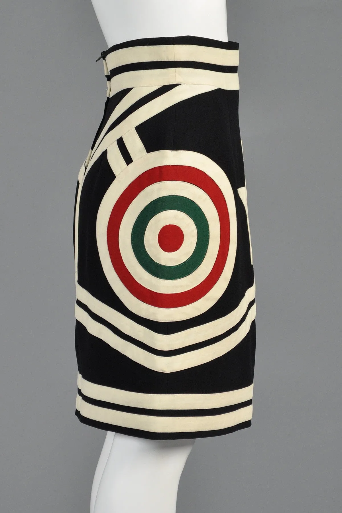 Moschino Couture Graphic Target   Stars Skirt