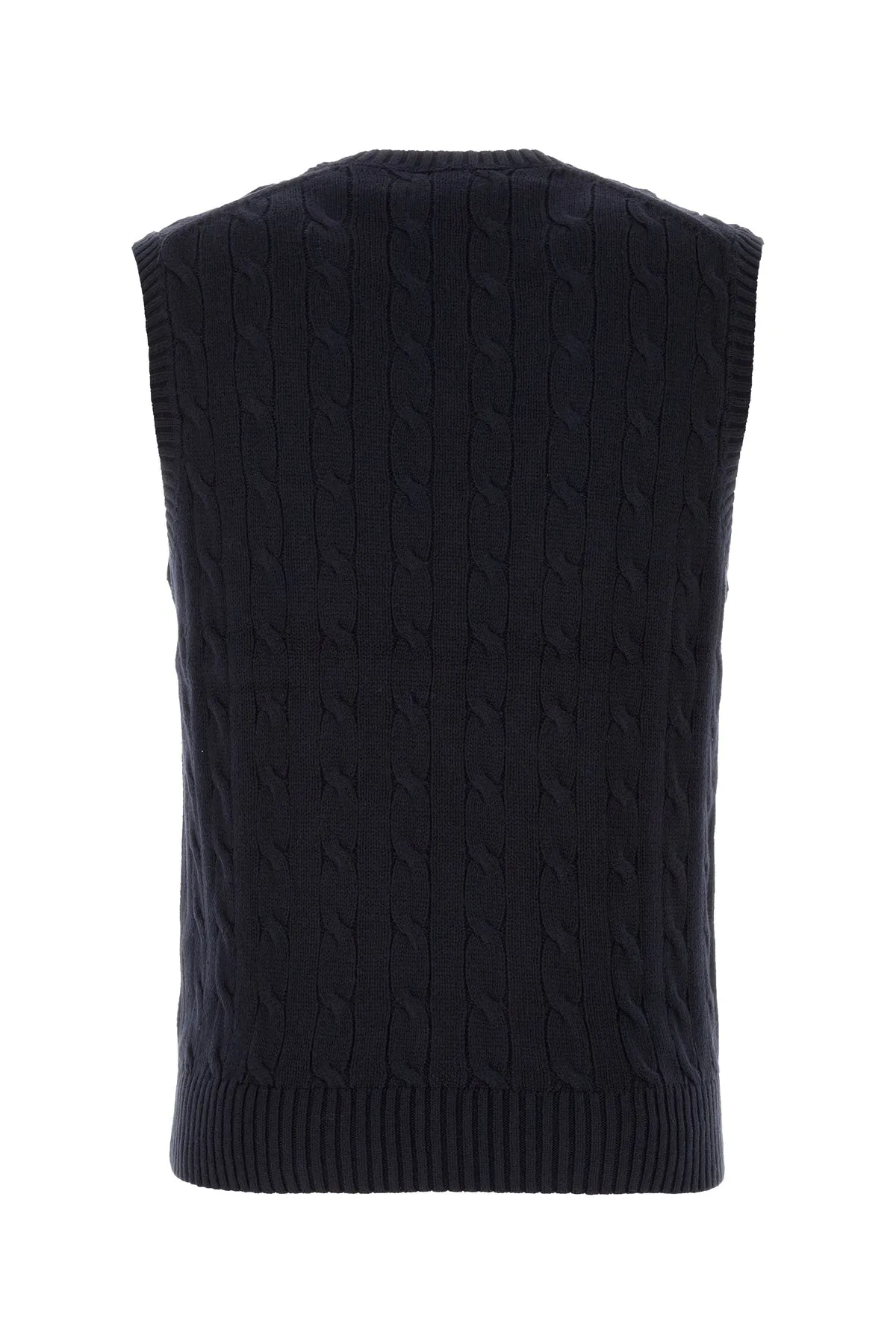 Navy blue cotton vest