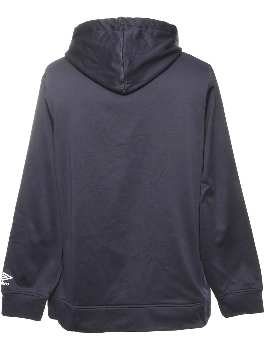 Navy Umbro Printed Hoodie - XL