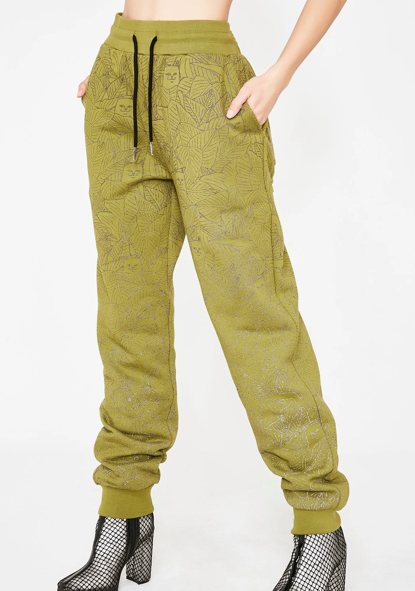 Nermal Leaf 3M Reflective Sweatpants