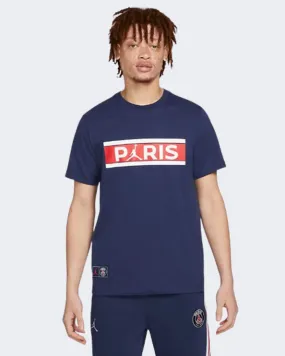 Nike Paris Saint-Germain Men Basketball T-Shirt Midnight Navy