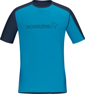 Norrøna Men&#x27;s Falketind Equaliser Merino T-Shirt Hawaiian surf/Indigo Night | Buy Norrøna Men&#x27;s Falketind Equaliser Merino T-Shirt Hawaiian surf/Indigo Night here | Outnorth