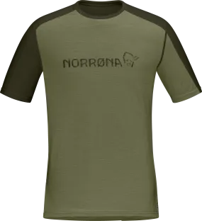 Norrøna Men&#x27;s Falketind Equaliser Merino T-Shirt Olive Night/Rosin | Buy Norrøna Men&#x27;s Falketind Equaliser Merino T-Shirt Olive Night/Rosin here | Outnorth