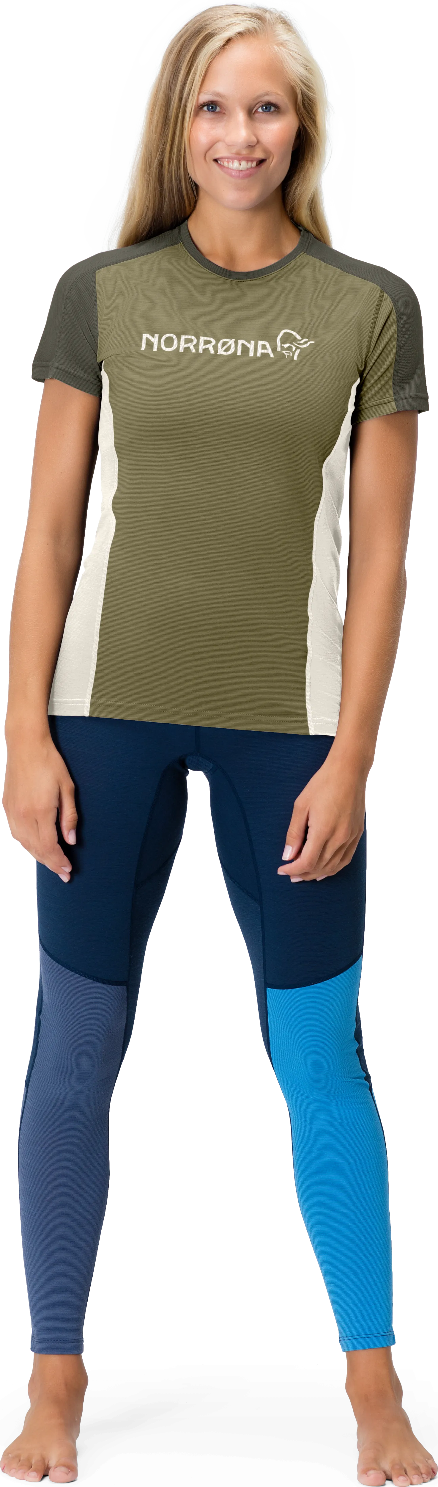 Norrøna Women&#x27;s Falketind Equaliser Merino T-Shirt Olive Drab/Olive Night | Buy Norrøna Women&#x27;s Falketind Equaliser Merino T-Shirt Olive Drab/Olive Night here | Outnorth