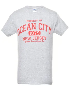 Ocean City Printed T-shirt - S