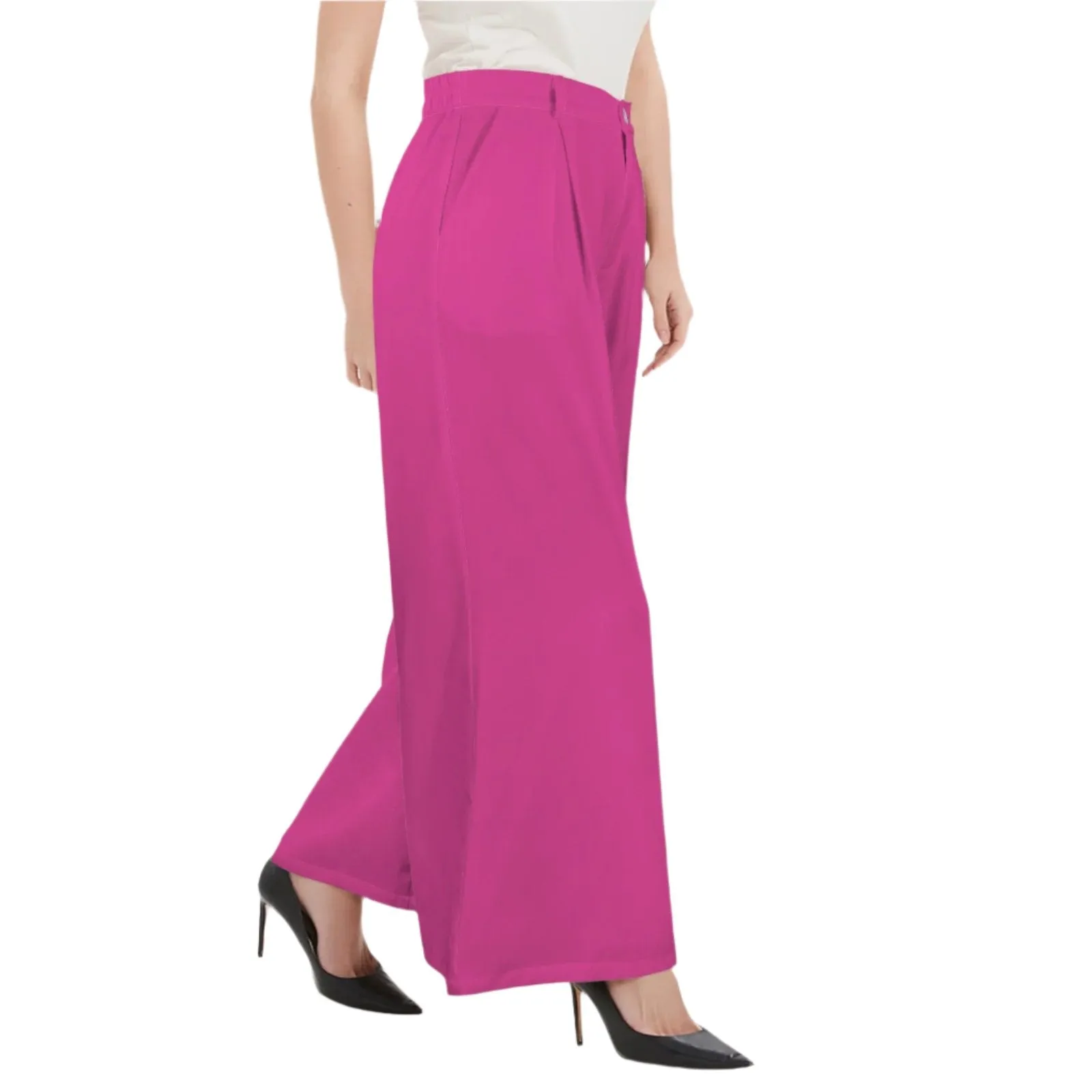 Onei Pink High Rise Wide Leg Pants