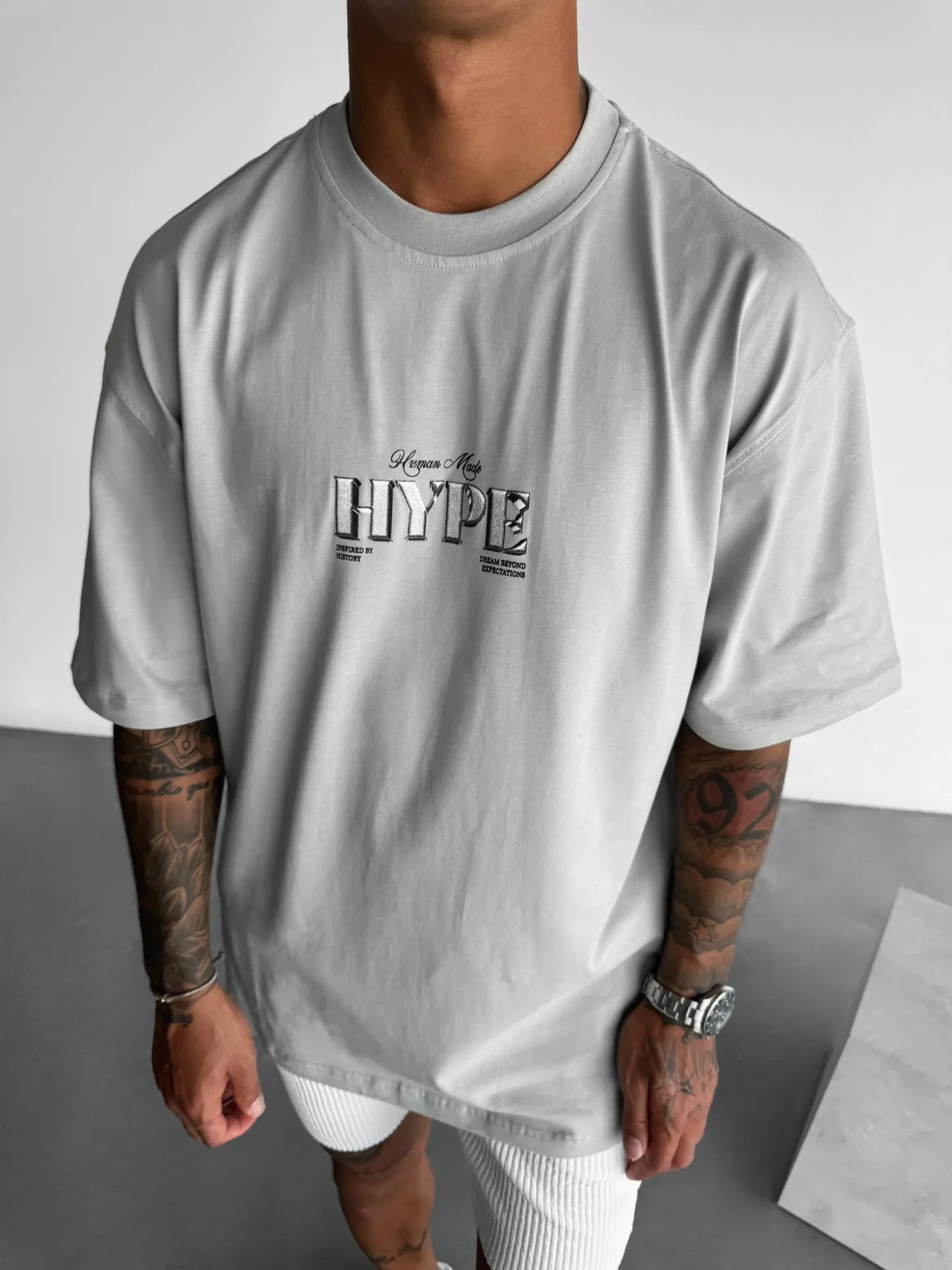 Oversize Hype T-Shirt - Grey