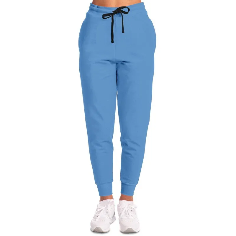 Pastel Blue Joggers | Unisex | with PLUS sizes | Bright Pastel Blue | C60M30Y0K0