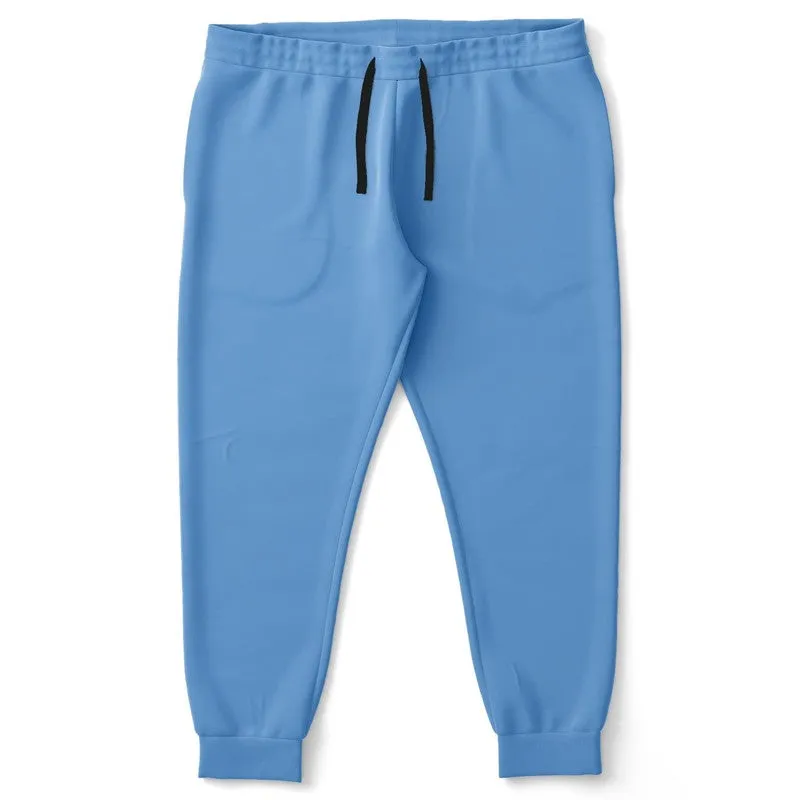 Pastel Blue Joggers | Unisex | with PLUS sizes | Bright Pastel Blue | C60M30Y0K0