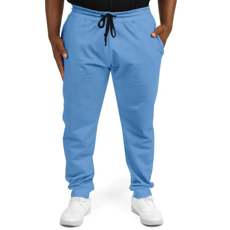 Pastel Blue Joggers | Unisex | with PLUS sizes | Bright Pastel Blue | C60M30Y0K0