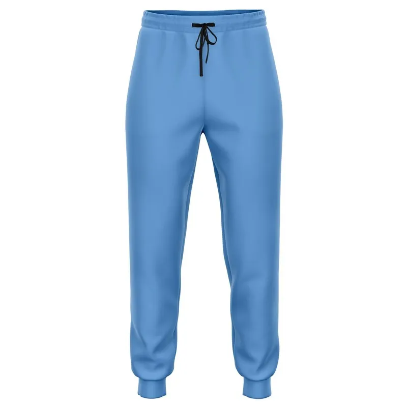 Pastel Blue Joggers | Unisex | with PLUS sizes | Bright Pastel Blue | C60M30Y0K0