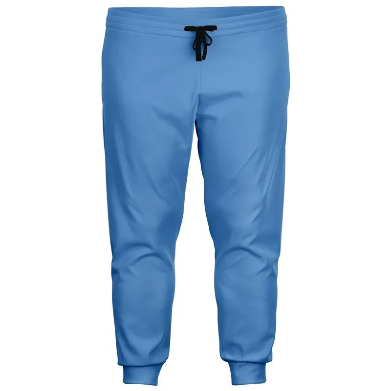 Pastel Blue Joggers | Unisex | with PLUS sizes | Bright Pastel Blue | C60M30Y0K0