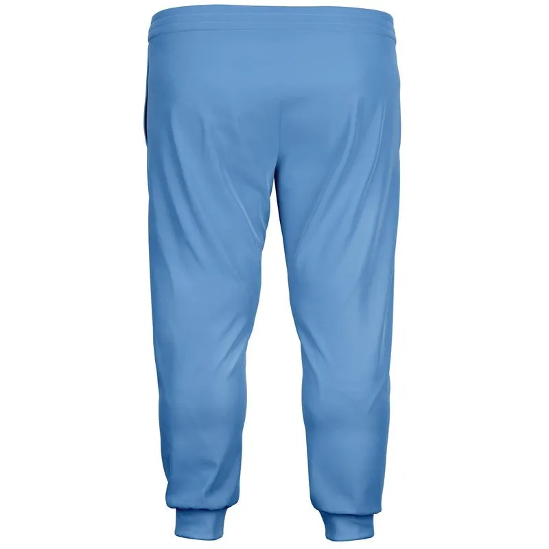 Pastel Blue Joggers | Unisex | with PLUS sizes | Bright Pastel Blue | C60M30Y0K0