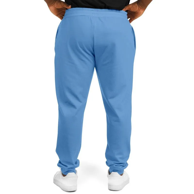 Pastel Blue Joggers | Unisex | with PLUS sizes | Bright Pastel Blue | C60M30Y0K0