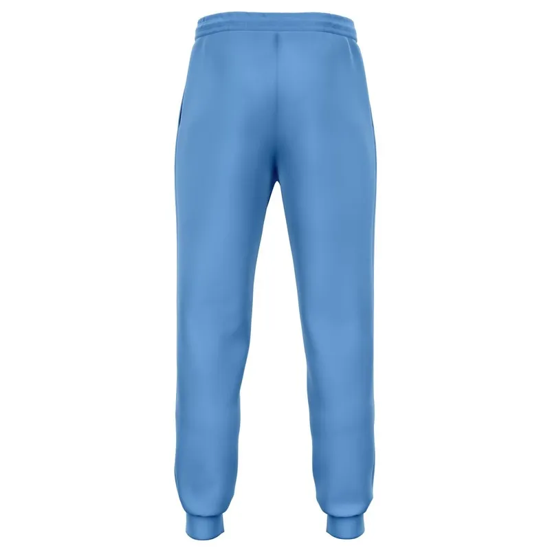 Pastel Blue Joggers | Unisex | with PLUS sizes | Bright Pastel Blue | C60M30Y0K0