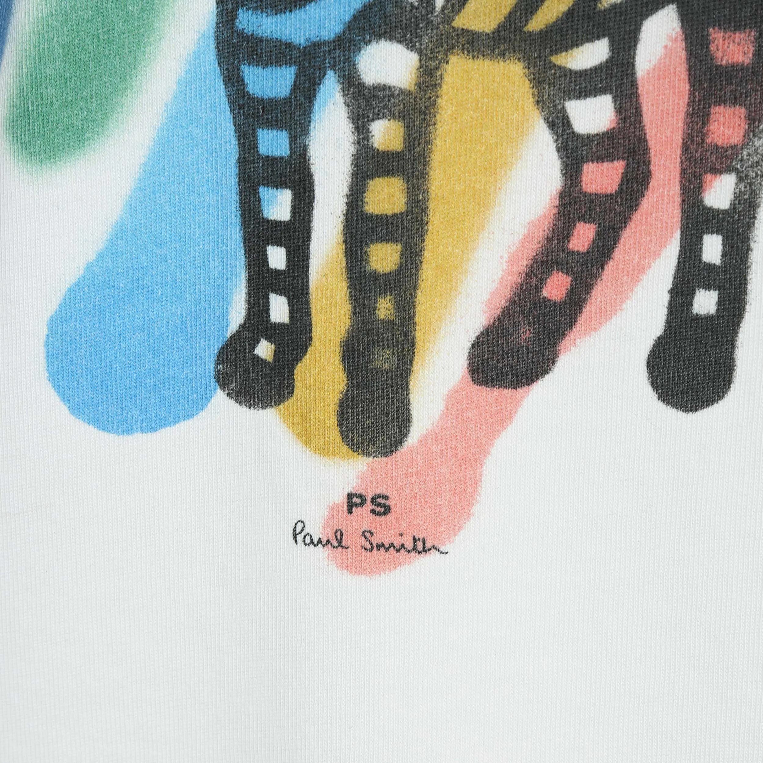 Paul Smith Broad Stripe Zebra T Shirt in White