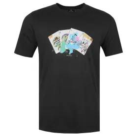 Paul Smith Cards T Shirt in Black