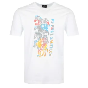 Paul Smith Four Zebras T Shirt in White