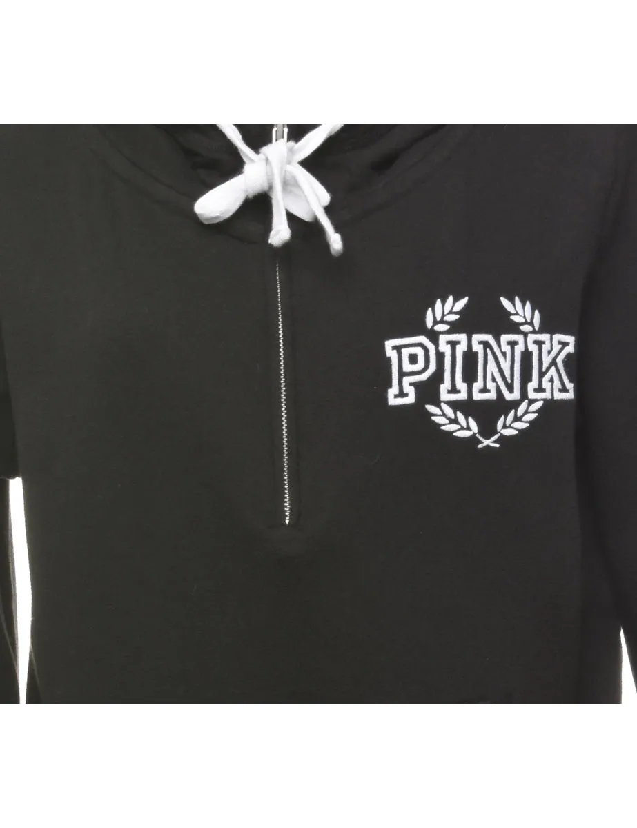 Pink Printed Hoodie - L