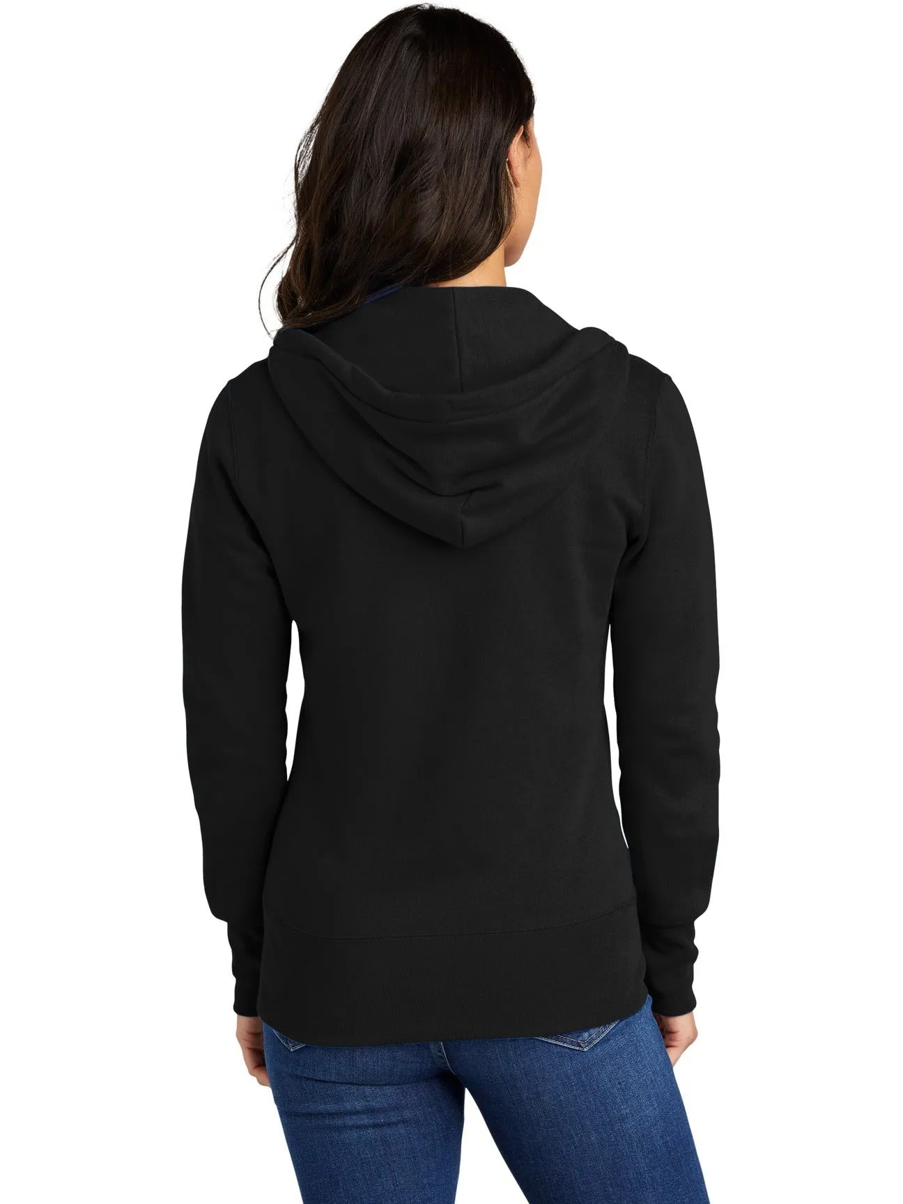 Port & Company Ladies Core Fleece Full-Zip Hooded Sweatshirt