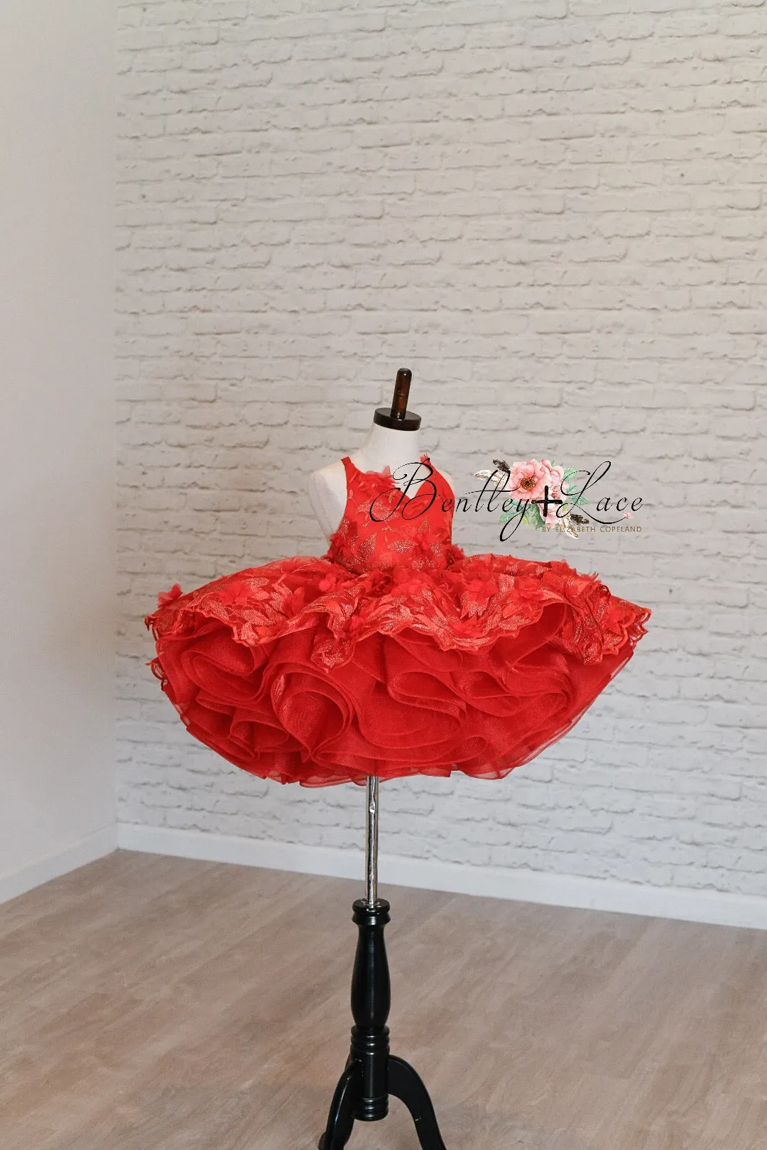 "Samantha" Rose -  Petal Length Dress - ( 5 Year - Petite 7 Year)