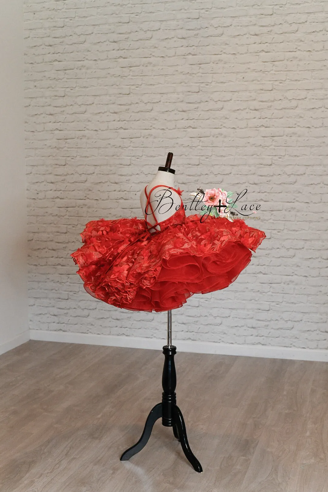 "Samantha" Rose -  Petal Length Dress - ( 5 Year - Petite 7 Year)