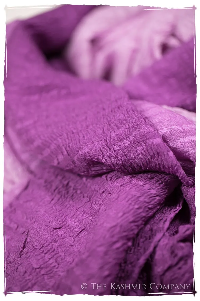 Radiant Orchid Crush Organic Silk Scarf