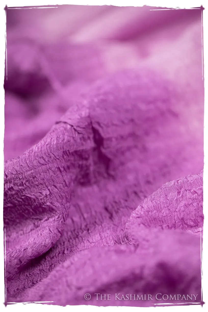 Radiant Orchid Crush Organic Silk Scarf